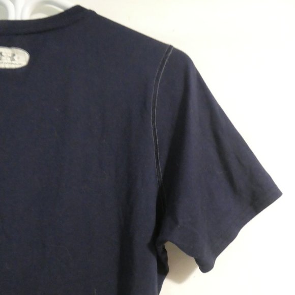 UNDER ARMOUR | medium | Navy Tee / T-Shirt | Fitted Heat Gear | GUC - Picture 10 of 13
